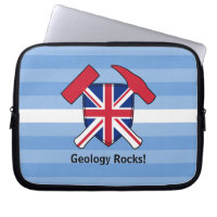 Rock-Hammer-Logo des Geologen mit Gewerkschaft