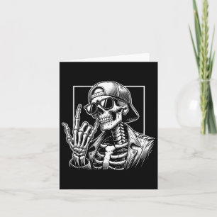 Rock Hand Halloween Costume Rocker Cool Rock Music Karte