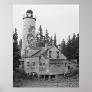 Rock Harbor Lighthouse Poster