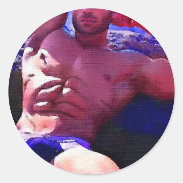 Rock Hard Runder Aufkleber (Vorderseite)