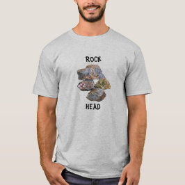 Rock Head Mineral Collectors Funny T-Shirt