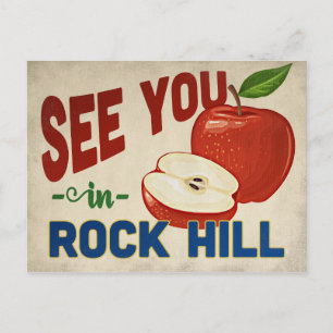 Rock Hill South Carolina Apfel - Vintage Reise Postkarte