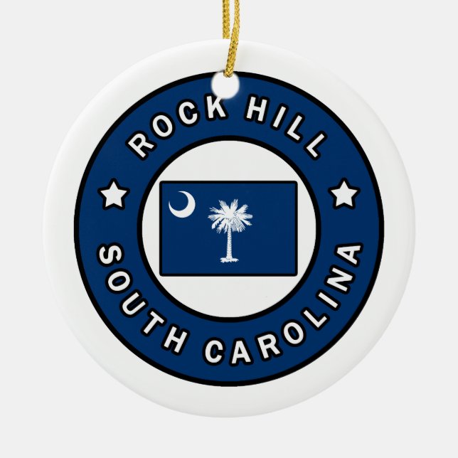 Rock Hill South Carolina Keramik Ornament (Vorne)