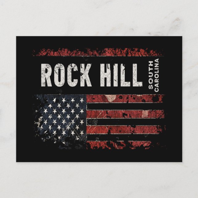 Rock Hill South Carolina Postkarte (Vorderseite)