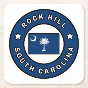 Rock Hill South Carolina Rechteckiger Pappuntersetzer