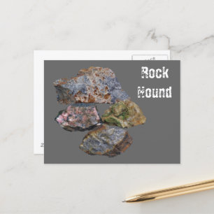 Rock Hound Mineral Collectors Funny Postkarte