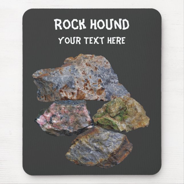 Rock Hound Mineral Sammler Funny Mousepad (Vorne)