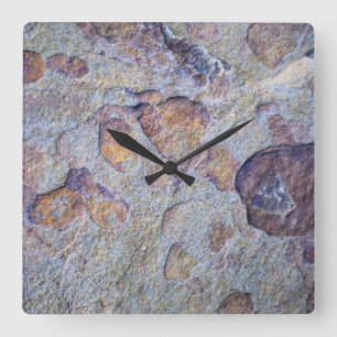 Rock Iron Ore Stone Quadratische Wanduhr