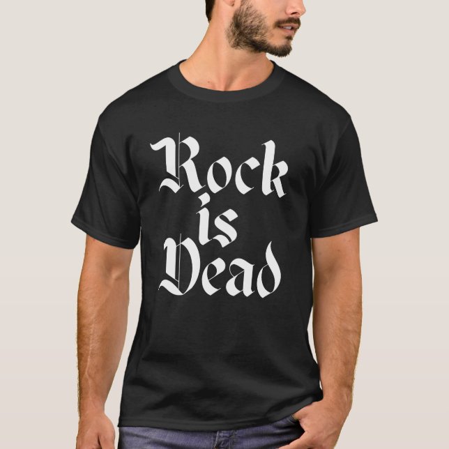 Rock is Dead Logo Design T-Shirt (Vorderseite)