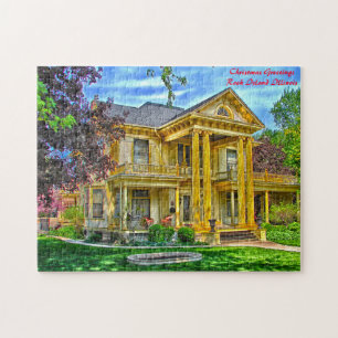 Rock Island Illinois Weihnachtsgrüße Puzzle