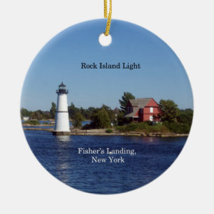 Rock Island Light-Ornament Keramik Ornament