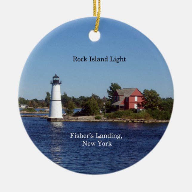 Rock Island Light-Ornament Keramik Ornament (Vorne)