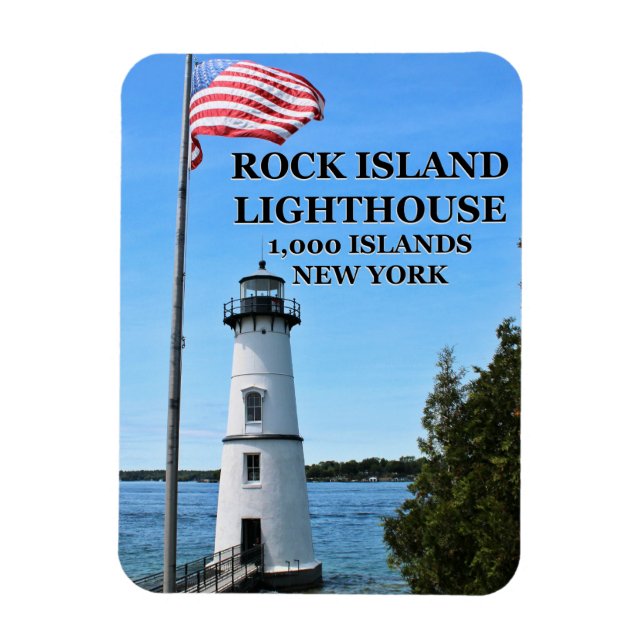 Rock Island Lighthouse, New York Flex Magnet (Vertikal)