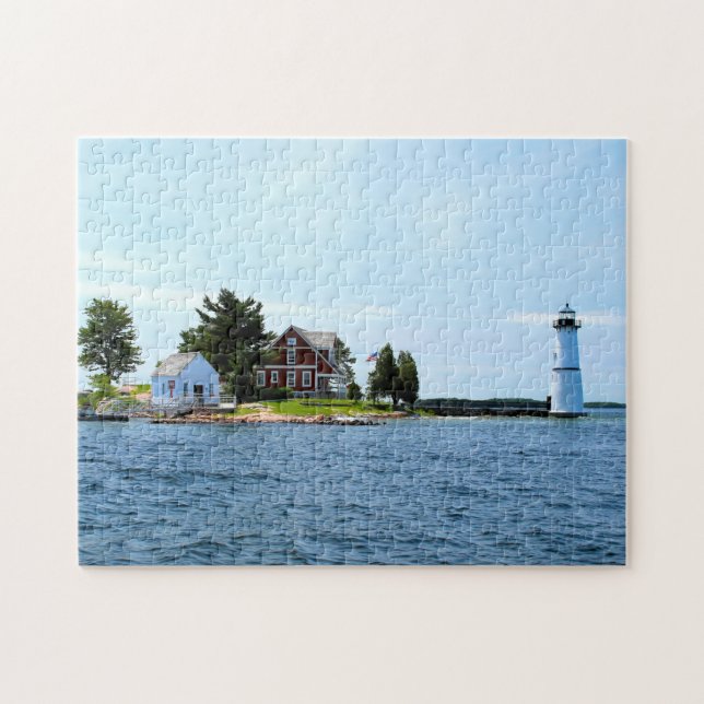 Rock Island Lighthouse, New York Jigsaw Puzzle (Horizontal)