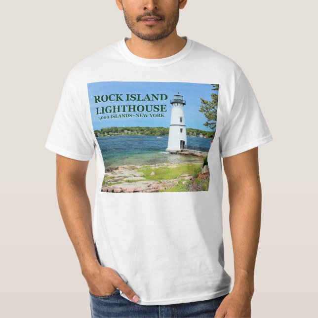 Rock Island Lighthouse, New York T - Shirt (Vorderseite)