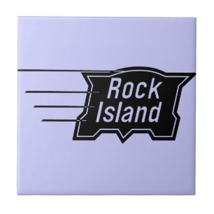 Rock Island Railroad Geschwindigkeitslogo Fliese