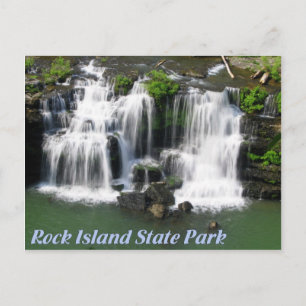 Rock Island Staat Park Tennessee: Große Fälle Postkarte