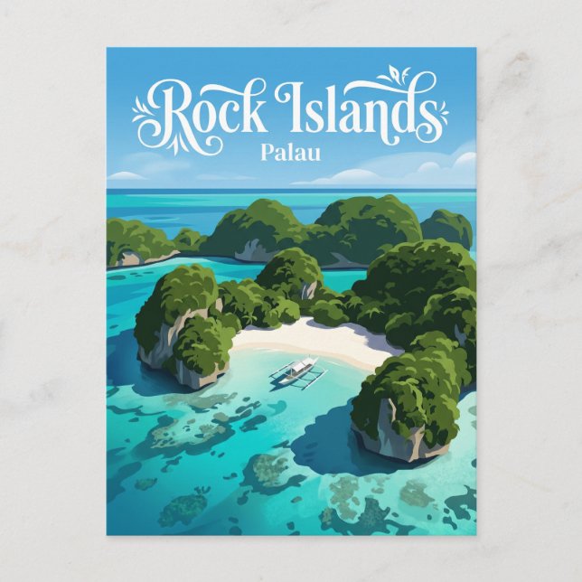Rock Islands Palau Postkarte (Vorderseite)
