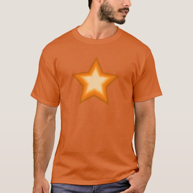 Rock it Orange Five Point Star - Sieben Levels T-Shirt (Vorderseite)