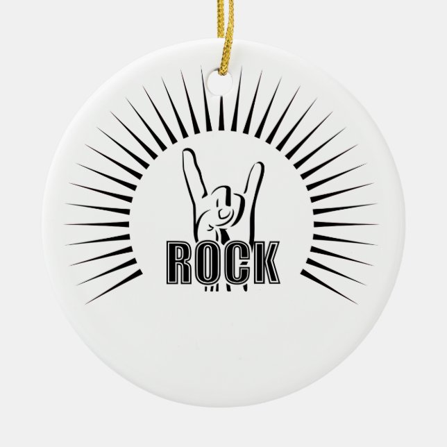 Rock Keramik Ornament (Vorne)