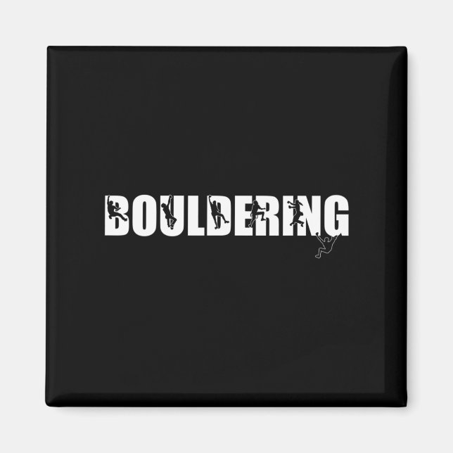 Rock Kletterberg Lover Bouldering Magnet (Vorne)