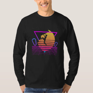 Rock Klettersteig Bouldering Retro Vaporwa T-Shirt