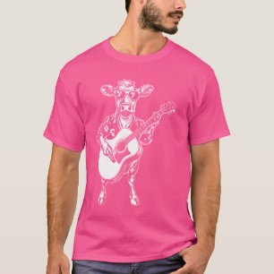 Rock-Kuh spielt Gitarre - Lustiger Gitarren-Kuh-Li T-Shirt
