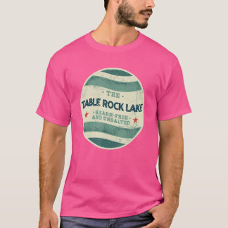 Rock Lake Shark Free and Unsalted Camping Mi T-Shirt