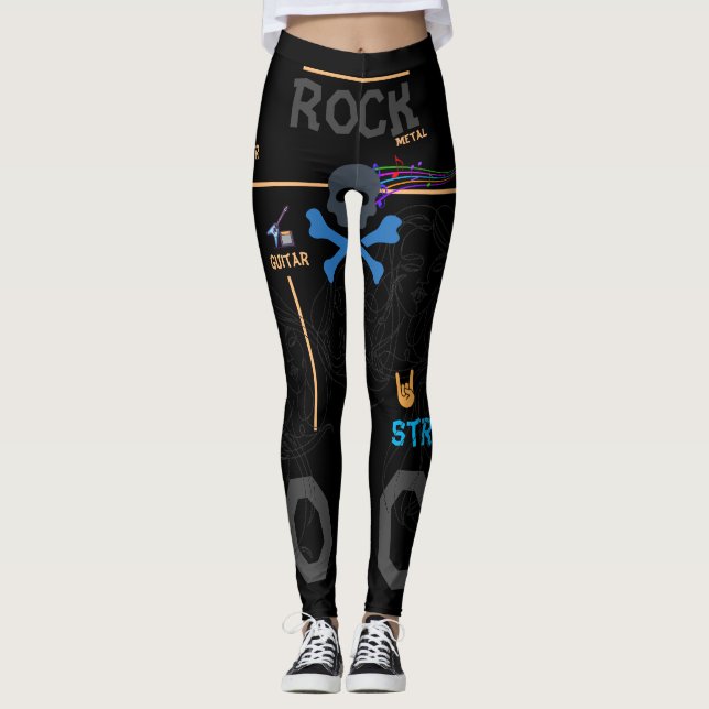 Rock Leggings Rock Metal Dumott GUITAR (Vorderseite)