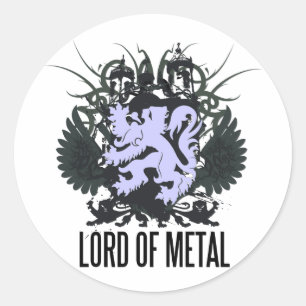 Rock=Life 'Lord der Metallaufkleber Runder Aufkleber