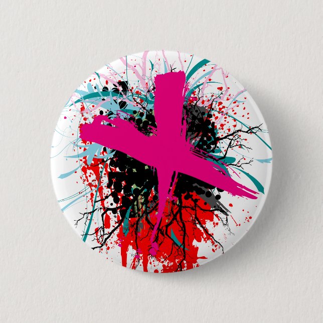Rock=Life "X-Bewertetes" Abzeichen Button (Vorderseite)