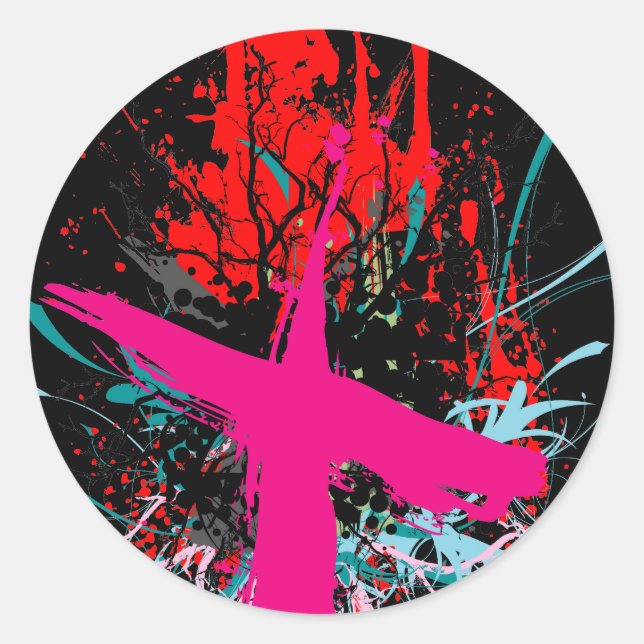 Rock=Life 'X-Rated' Black Sticker (Vorderseite)