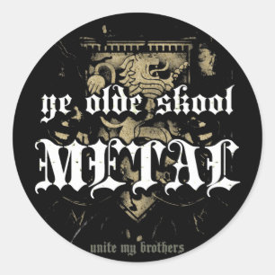 Rock=Life 'Ye Olde Skool Metal' Aufkleber