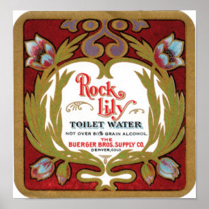 Rock Lily Toilet Water Poster