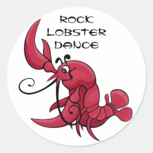 Rock Lobster Dance Runder Aufkleber
