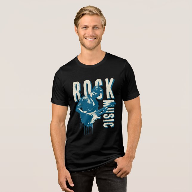 Rock Man Tri-Blend Shirt (Vorderseite voll)