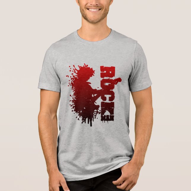 Rock Man Tri-Blend Shirt (Vorderseite)