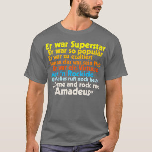 Rock Me Amadeus Falco Texte T-Shirt