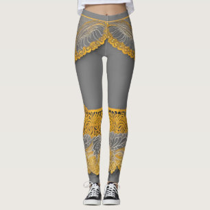 Rock Me on Lace AI art Leggings