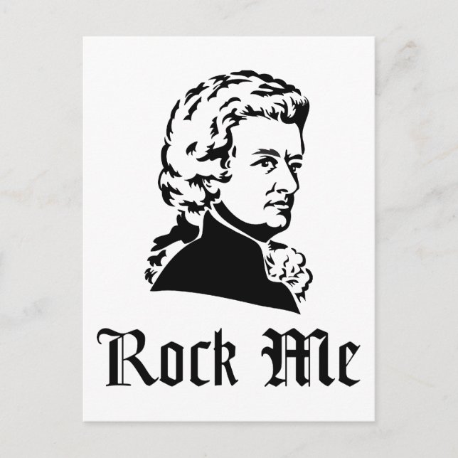 Rock Me Postkarte (Vorderseite)