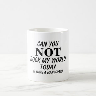 Rock meine Welt lustige Kater Zitat Kaffeetasse