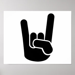 Rock Metal Hand Poster