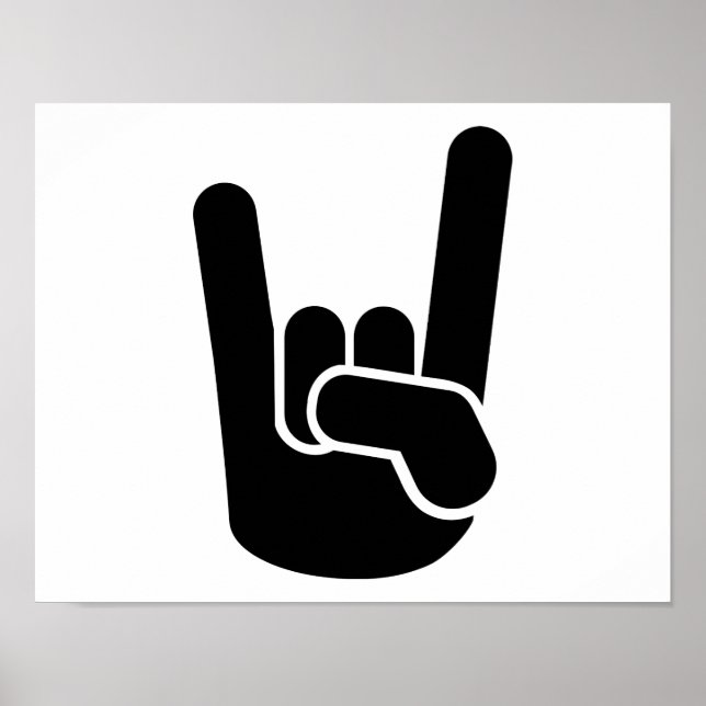 Rock Metal Hand Poster (Vorne)