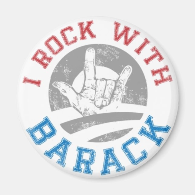 Rock mit Barack Magnet (Vorne)