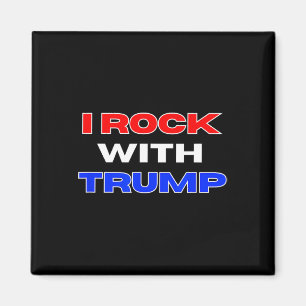 Rock mit Trump Magnet
