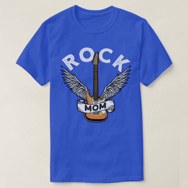 Rock MomRock And Roll Electronic Rock Guitar1075 T-Shirt (Design vorne)
