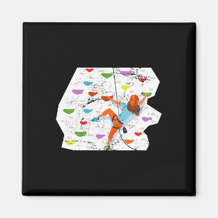 Rock Mountain Kletterin Frauen Mädchen Geschenkide Magnet