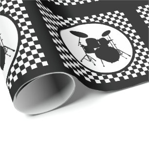 Rock Music Drummer Musiker Punk Music Drum Geschen Geschenkpapier