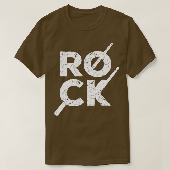 Rock Music Drummer T-Shirt (Design vorne)