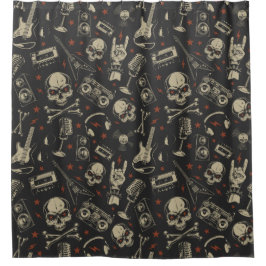 Rock Music Duschvorhang